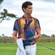 thumbnail image 3 of Balery Neon Rabbit In Archway Camisa Polo de Hombre con Estampado, de Manga Corta y Tejido Medio, Camisa Tipo Golf Polo-Large, 3 of 6