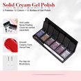 thumbnail image 7 of AIMEILI Hema Free Solid Gel Nail Polish 12 Colours Sparkle Solid Nail Gel UV LED Soak off Solid Cream Gel Polish Set 5, 7 of 7