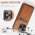 thumbnail image 4 of Allytechgroup 2 in 1 Detachable Wallet Case Cover for Apple iPhone 13 Pro Max, Compatible with Magsafe Cards Holder Purse Pokcet Shockproof Slim Fit Phone Case for iPhone 13 Pro Max, Brown, 4 of 9