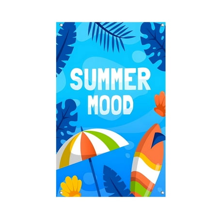 

WIQUOKETT Fall Decor 90x200cm Hello Summer Door Frame Decoration Summer Background Door Cover Background Cloth Porch Decoration for Party Decoration Summer Supplies Fall Decorations for Home