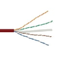 thumbnail image 4 of CAT5e Ethernet Cable, UTP, CMR riser  rated, Red, 1000 Ft, 4 of 4