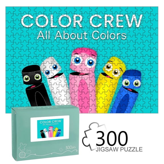 Babyfirst Color Crew-themed Wooden jigsaw Puzzle for home Decoration or gift for fans friend,family.300pc