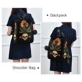 thumbnail image 7 of joogoo Flowers on Skull Backpack Purse for Women Anti Theft Fashion Daypack Shoulder Bag, 7 of 7