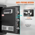 thumbnail image 3 of VEVOR Security Safe Box 1.8 Cubic Feet Digital Electronic Security Lock Box Safes with Inner LED Light, Home Safe Steel for Cash Gold 15.75x13x16.9 inch, 3 of 8