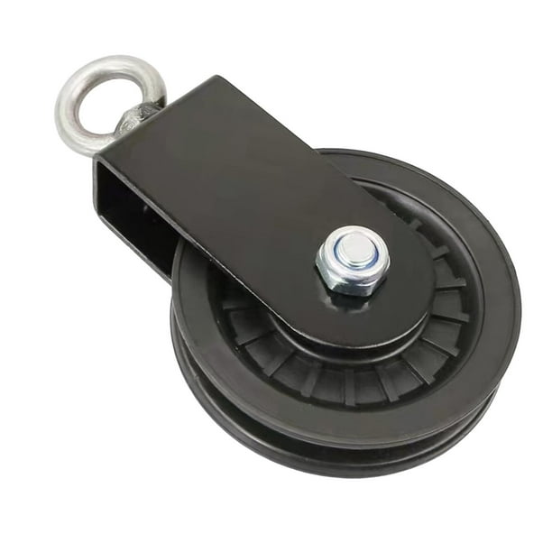 Polea de gimnasio resistente para ejercicio en casa, accesorio silencioso resistente, rueda de polea giratoria de 360 grados de aleación de aluminio