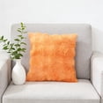 thumbnail image 5 of Kumdkd Super Soft Velvet Pillow Cover, 17.72x17.72 Inch Double-Sided Decorative Throw Pillow Case, Plush Orange Cushion Cover for Sofa Couch Bed Living Room, 5 of 6