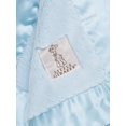 thumbnail image 2 of Manta Little Giraffe Luxe con ribete de satén suave, 43 x 43 cm, azul, 2 of 4