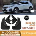 thumbnail image 4 of New Upgrade Mud Flaps Compatible Peugeot 3008 Mk2 Gt 2017 2018 2019 2020 2021 Mudflaps Mudguards Splash Guards Fender 4pcs Front Rear Bean, 4 of 5