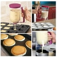 thumbnail image 3 of MesaSe 900ml Batter Separator Pancake Batter Dispenser with Measuring Label and Squeeze Handle Bracket Cookie Cake Waffles Batter Dispenser Cream Speratator Measuring Baking Tools, 3 of 7