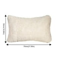 thumbnail image 2 of Soft Fluffy Solid Color Pillow Cases 2pcs Shaggy Plush Rectangular Pillow Shams Furry Velvet Decorative Pillow Covers with Zipper Closure for Bed Sofa Couch Living Room, 2 of 6