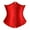 Red, variant on Underbust Corset Top Women Satin Lace Up Boned Underbust Corset Gothic Corset Red S