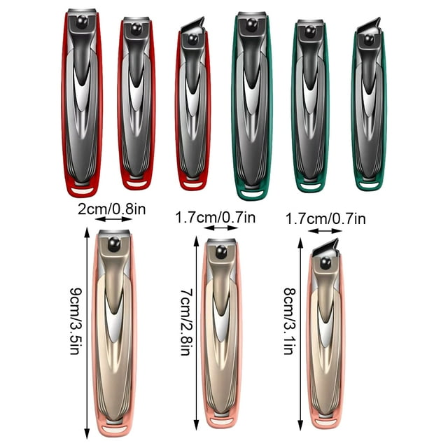 Ruiboury Coupe-Ongles Détachable Durable pour une Coupe Précise et Portable Fonctions Multiples Créatif Rouge P