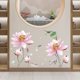 thumbnail image 3 of Un conjunto de pegatinas de pared de flor de loto, pegatina de pared moderna para Livin, 3 of 5