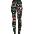 thumbnail image 6 of No Boundaries Juniors' Christmas Velour Leggings, 6 of 6