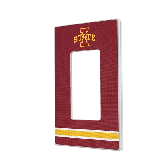 Iowa State Cyclones Stripe Design Single Rocker Light Switch Plate