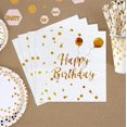 thumbnail image 3 of Servilleta de papel plegable de 3 capas, vajilla desechable, vajilla para aniversario de cumpleaños, 3 of 5