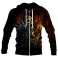 thumbnail image 2 of Sudadera con capucha con estampado 3D de calavera gótica genial para hombre y mujer, sudadera informal de gran tamaño universal de tendencia urbana Harajuku Y2K, 2 of 4