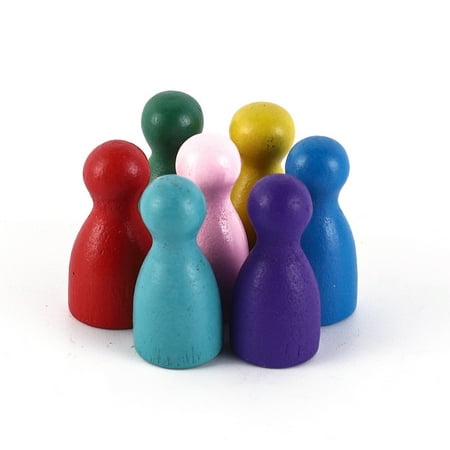 

10Pcs/Set Chess Pieces Wood Pawn/Chess Card Pieces For Board Game Accessories