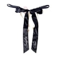 thumbnail image 2 of Victoria's Secret White & Black Naughty Nice Ribbon Tie Shine Strap Open Back Panty Medium NWT, 2 of 4