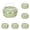 Green 6PCS, variant on For Hot Food Lunch Box Thermal Lunch Box Stackable Hot Food Insulated Box Stainless Steel Round Lunch Box Sealed Food Containers Single Layer Green