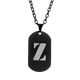 thumbnail image 1 of Collar Hombre de Inicial Letra A LUCKMAN, Acero Inoxidable Color Negro, Modelo Dylan negro UNITALLA, 1 of 7
