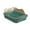 #01 Green【1 Litter Box】, variant on SouMaox Cat Litter Box Splashproof Open Top Kitty Basin High Side Waste Container Pet Cleansing Station for Indoor Feline Living Space