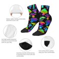 thumbnail image 5 of Pofeuu Bright Mushrooms Print 30cm Socks, Adult Running Hiking Socks for Youth and Adult, 5 of 7
