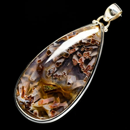 - Huge Turkish Tube Agate Pendant 2 1/2