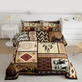 thumbnail image 2 of Castle Fairy Safari Deer Bear 3 Pieces Queen Comforter Set for Teens Adults,Bohemian Tribal Aztec Ultra Soft Bedding Sets,Exotic Style Bedding Comforter Set Breathable,Lightweight Room Decor, 2 of 8
