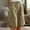 Khaki#1, variant on GaThRRgYP Frayed Hem Womens Jeans, Women's Half Shorts Pants Summer Elastic Waist Buttons Casual Linen Pockets Pants