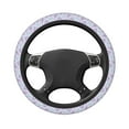 thumbnail image 3 of Balery Purple Butterfly print Steering Wheel Covers Elastic Skidproof Steering Wheel Protective Cover Case for Men Women Universal 15 Inches Cars Accessories, 3 of 8