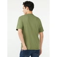 thumbnail image 4 of Free Assembly Men’s Everyday Cotton Tee with Short Sleeves, Sizes S-3XL, 4 of 6