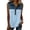 BDE37-Light Blue, variant on Denim Shirts For Women Button Up Collared Sleeveless Denim Patchwork Tank Top Vintage Casual Jean Blouses Dressy White 3XL