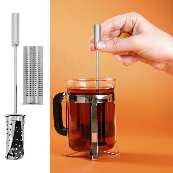 Stainless Steel Tea Diffuser, 2025 New Stainless Steel Tea Infuser, Mesh Strainer, Tea Bags for Loose Leaf Tea, Universal Fine Holes Tea Interval Diffuser, Tea Artifact Creative Pipe