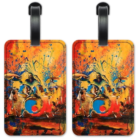Drummer Painting - Luggage ID Tags / Suitca… product image