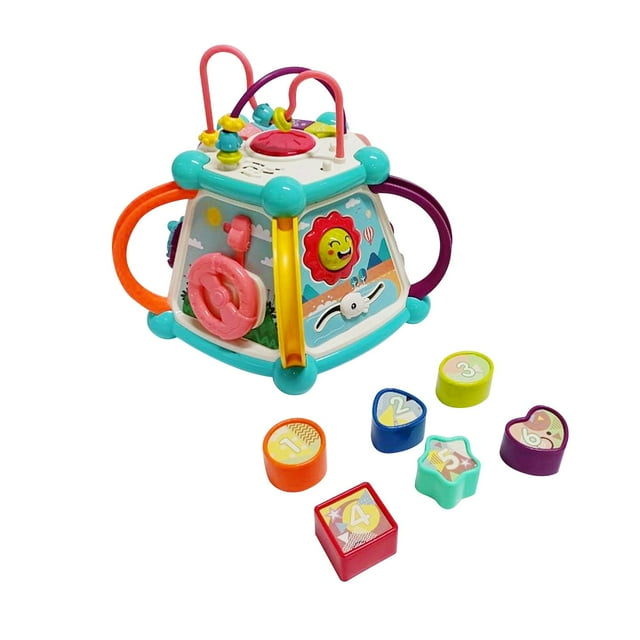 TISHITA Cube d'Activité pour Bébé Jouet Éducatif Casse-Tête Jouets Multi Fonctions Bébé
