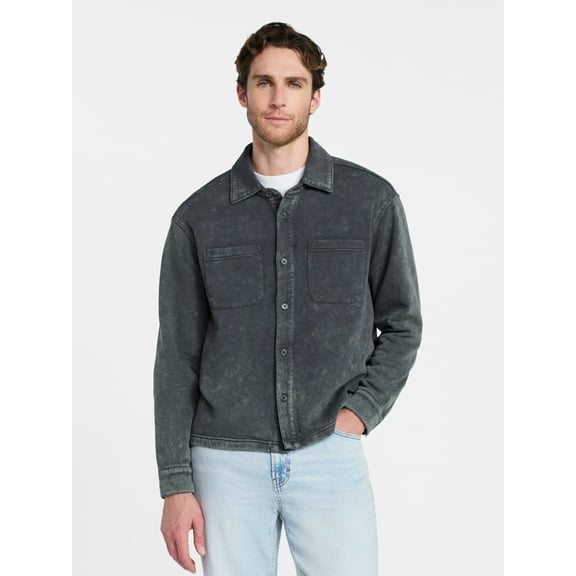 No Boundaries Fleece Shirt Jacket, Men's & Big Men's
