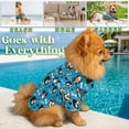 thumbnail image 2 of Australian Shepherd Hawaiian Shirt, Cute Aussie Dog Pattern Button Down Shirt for Adults or Dogs, Cuban Collar, Short Sleeve Polyester Summer Shirt, 2 of 8
