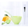 thumbnail image 2 of DIY Facemask Mixing Tool Set, DIY Facial Tool Mixing Bowl Silicone Brushes Stick Spatula -Green, 2 of 4