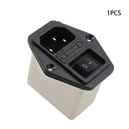 

1Pcs 10A Emi Power Filter With Header Socket Connector 110/250V 60/50Hz