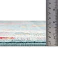 thumbnail image 5 of Unique Loom Paragon Collection Area Rug - Daneker (8' 2" Octagon Aqua and Blue/Beige), 5 of 7