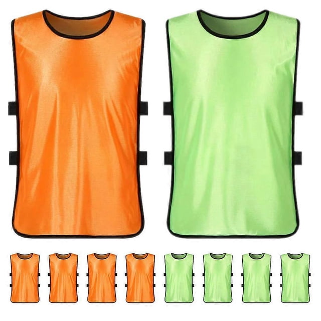 Sports Vest 10Pcs Soccer Pinnies for Wearing Lightweight Polyester