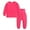 Hot Pink, variant on Mercatoo Toddler Boys Girls Thermal Underwear Long Sleeve Fle𝐞ce T-shirt High Waist Leggings 2Pc Kids Winter Base Layer Set