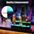 thumbnail image 6 of 2 Tier 16 Inch Bottle Display Shelf Bar Shelves with Remote & App Control 16 Colors 4 Music Modes Acrylic Lighted Bottle Display for Liquor Shelves, 6 of 7