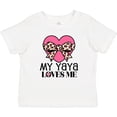 thumbnail image 3 of Inktastic Yaya Loves Me Girls Valentine Grandchild Girls Baby T-Shirt, 3 of 5