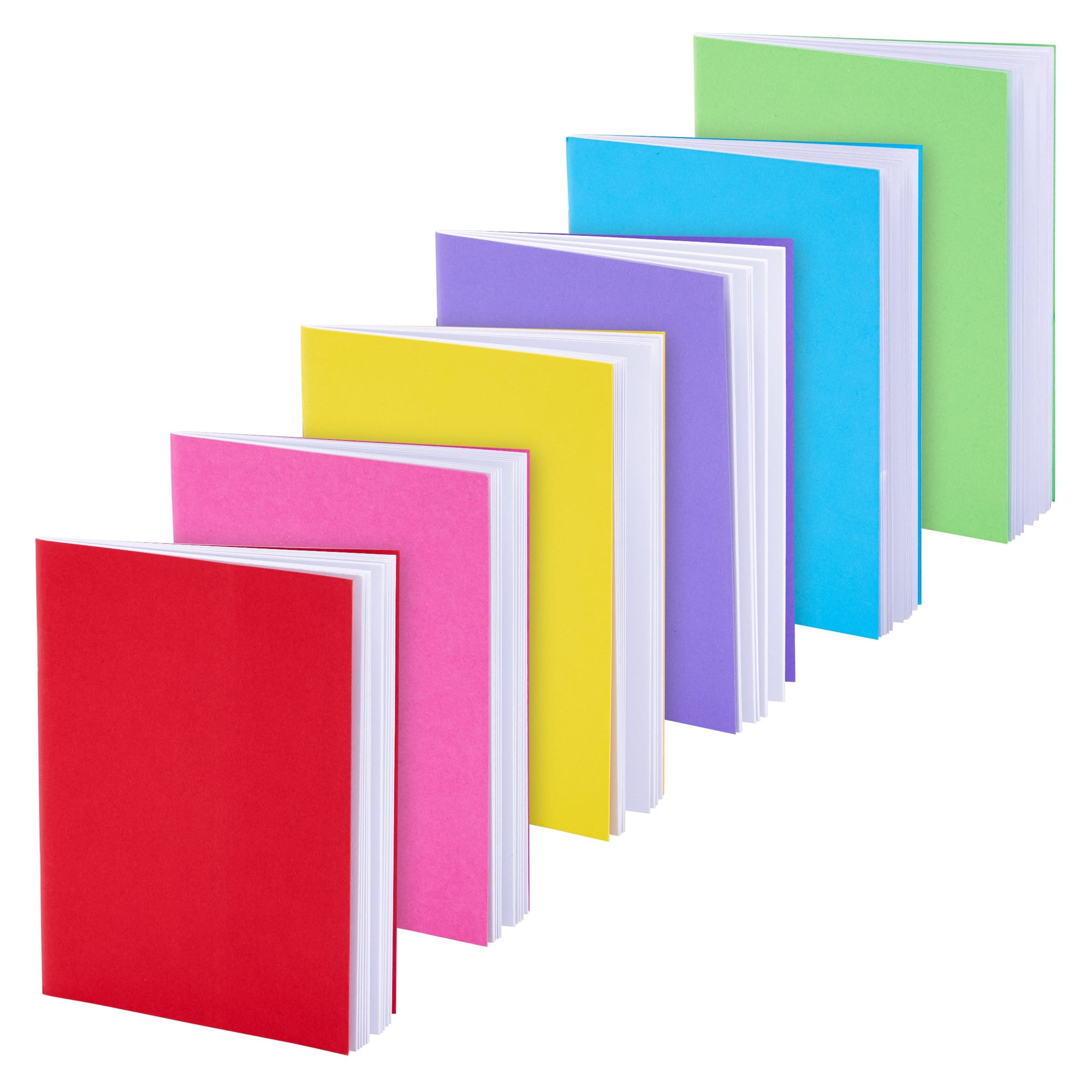 24 Pack Blank Books for Kids to Write Stories, Unlined Journals for Students, Teachers, White, 4.3 x 5.5 in
