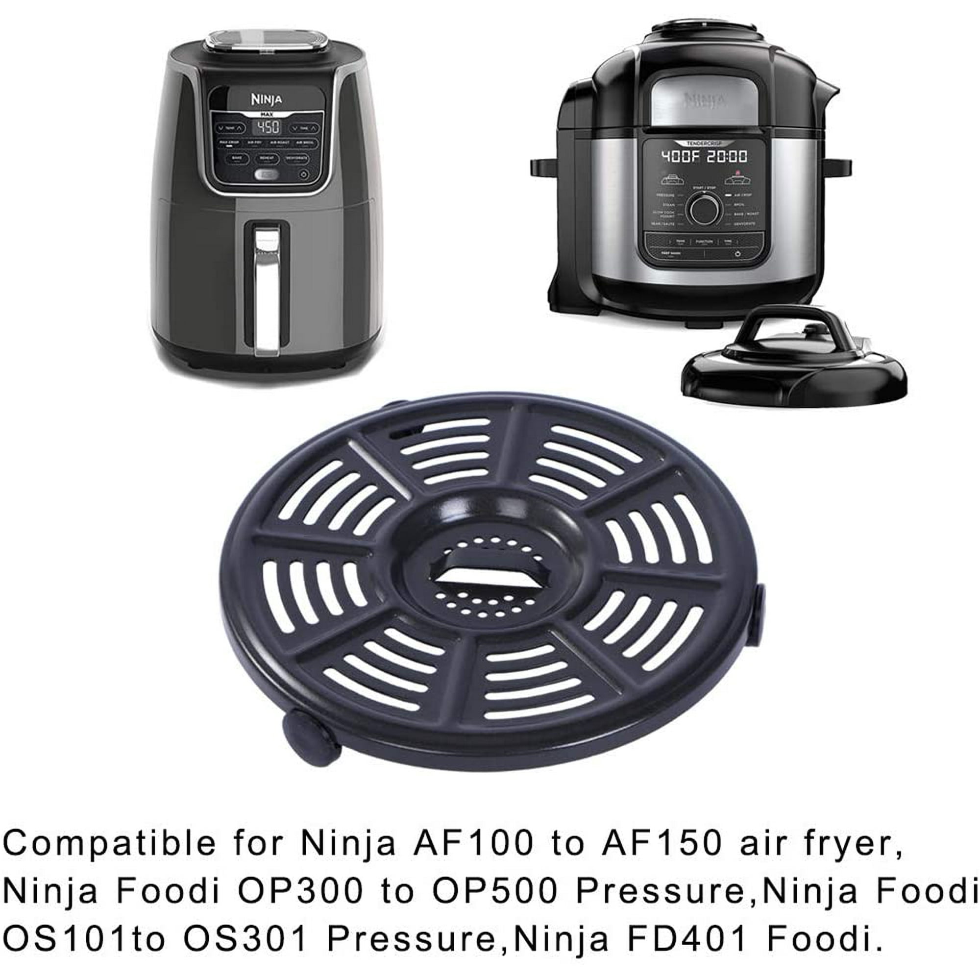 Air fryer Replacement Parts for Ninja AF101 AF161 AF150 Air Fryer, 8.2''  Round Food Grade Air Fryer Grill Pan Grill Plate Crisper Plate Accessories