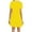 Yellow, variant on New Year Savings! Zpanxa Dresses for Women Fashion Women Casual Short Sleeve O-Neck Solid Ladies Loose Mini Dress Womens Dresses Wine Dress M