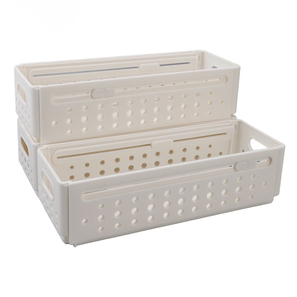Caja De Almacenamiento Retráctil De 3 Piezas, Caja De Almacenamiento Apilable Y Expansible Que Ahorra Espacio Con Asas, Organizador Multipropósito Para Cocina, , Juguetes,
