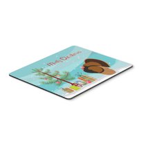 Carolines Treasures BB9353MP Bronze Turkey Christmas Mouse Pad Hot Pad or Trivet Teal Large multicolor